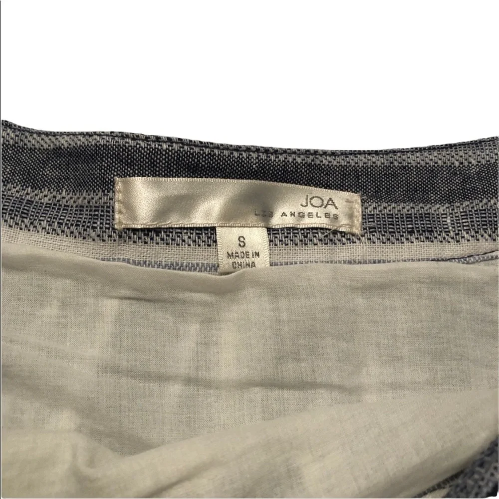 J.O.A skirt Mini blue striped mini cottagecore chic summer - Picture 7 of 7